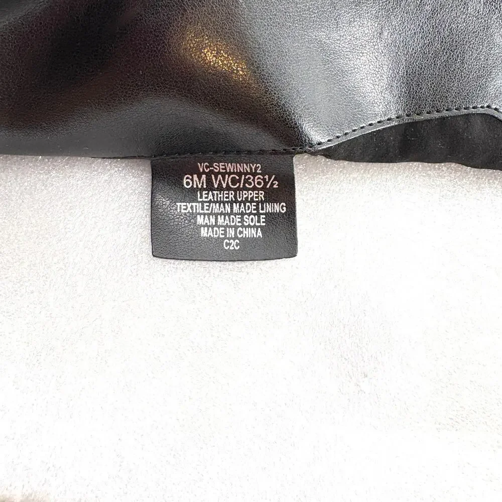 Vince Camuto Sewinny Over the Knee Boots 6 Black NWOT Wide Calf Tall Heel Glam